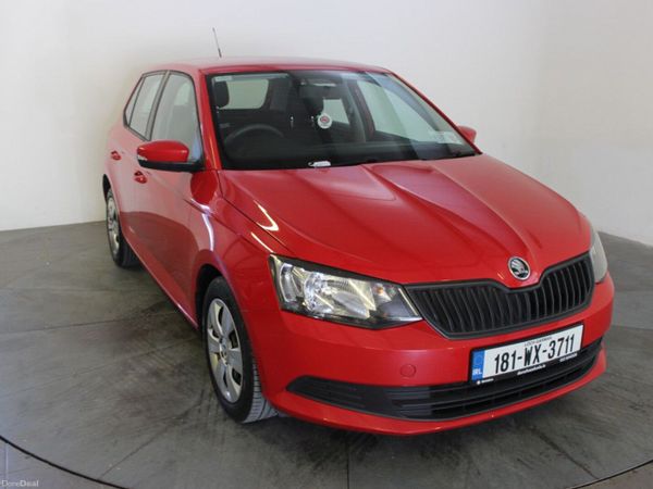 Skoda Fabia Hatchback, Petrol, 2018, Red