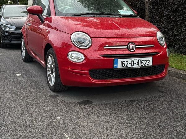 Fiat 500 Hatchback, Petrol, 2016, Red