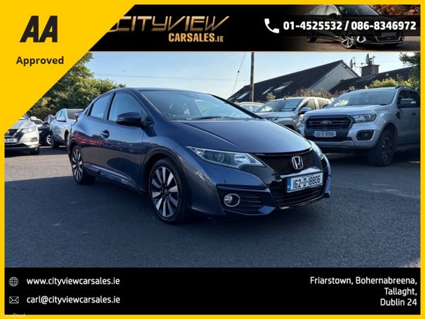 Honda Civic Hatchback, Petrol, 2016, Blue