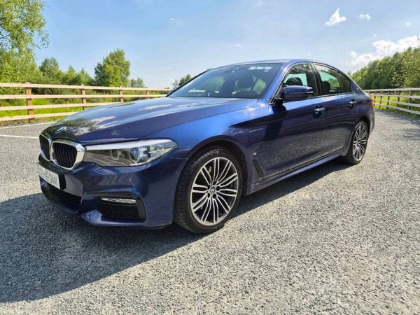 BMW 5-Series Saloon, Petrol Plug-in Hybrid, 2017, Blue