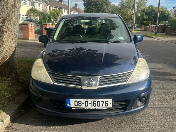 Nissan Tiida Saloon, Petrol, 2008, Blue