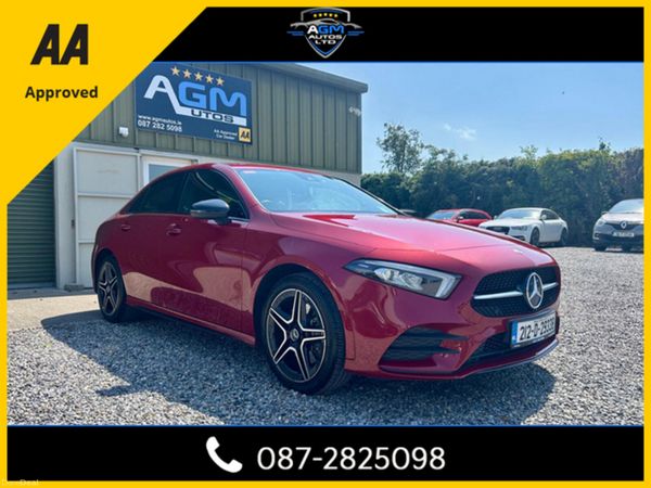 Mercedes-Benz A-Class Saloon, Petrol Plug-in Hybrid, 2021, Red