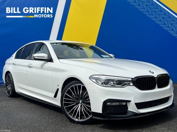 BMW 5-Series Saloon, Petrol Plug-in Hybrid, 2017, White