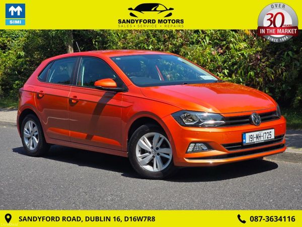 Volkswagen Polo Hatchback, Petrol, 2019, Orange