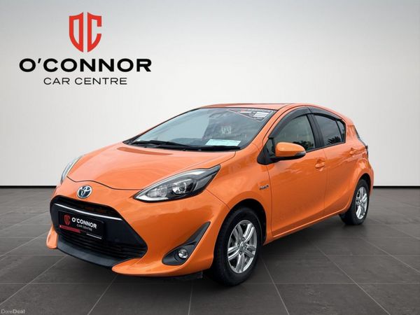 Toyota Aqua Hatchback, Petrol Hybrid, 2018, Orange