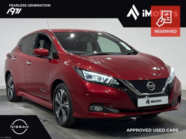 Nissan Leaf Hatchback, Electric, 2021, Red