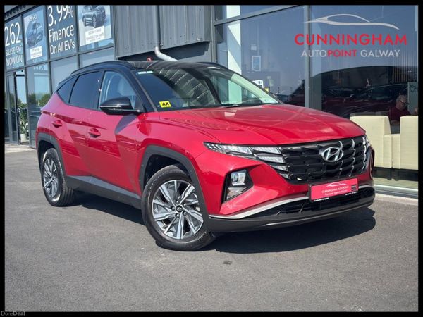 Hyundai Tucson SUV, Petrol Hybrid, 2021, Red