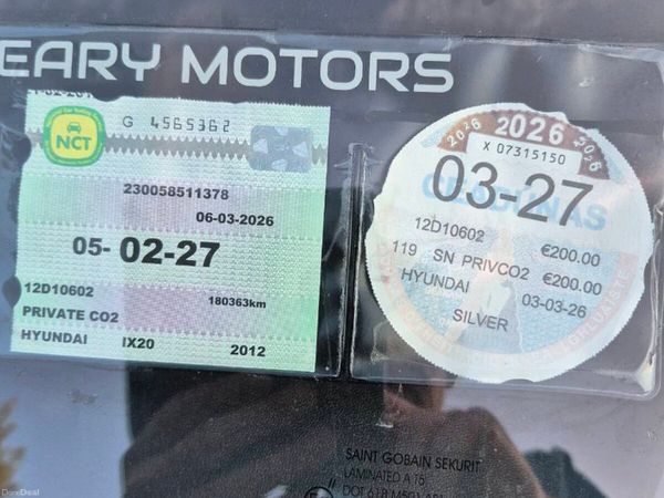 Hyundai ix20 MPV, Diesel, 2012, Silver