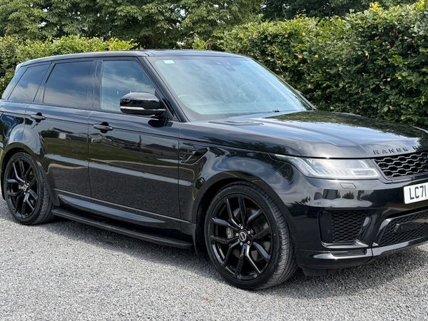 Land Rover Range Rover Sport SUV, Petrol Hybrid, 2021, Black
