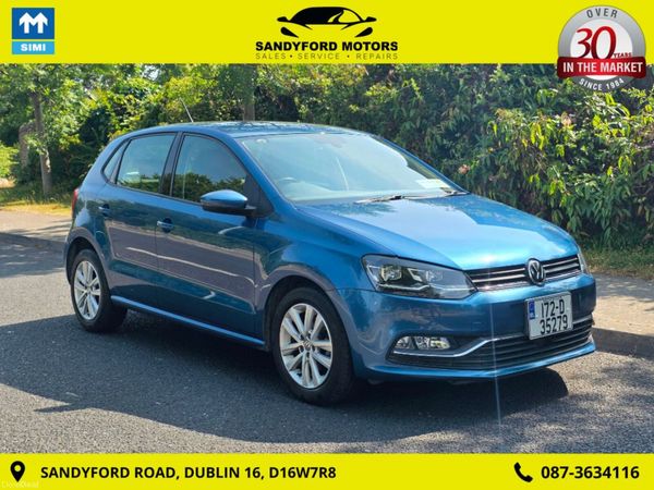 Volkswagen Polo Hatchback, Petrol, 2017, Blue