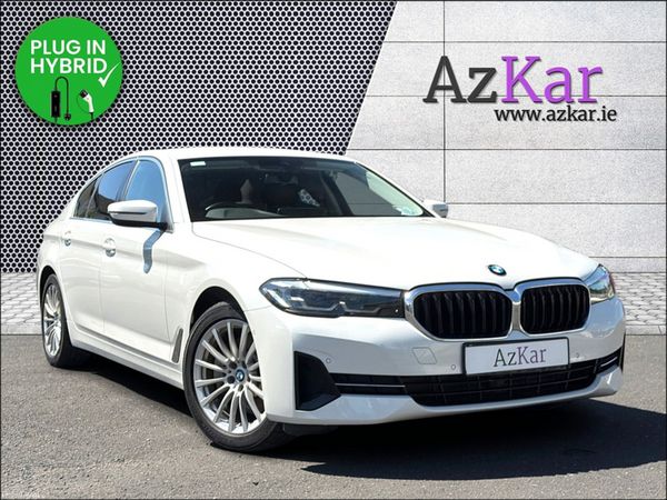 BMW 5-Series Saloon, Petrol Plug-in Hybrid, 2021, White