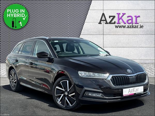 Skoda Octavia Estate, Petrol Plug-in Hybrid, 2021, Black