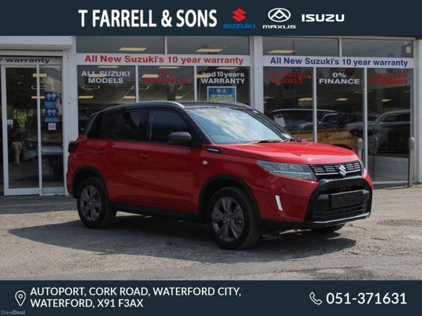 Suzuki Vitara SUV, Petrol Hybrid, 2026, Red