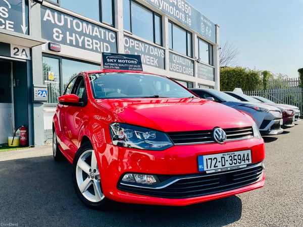 Volkswagen Polo Hatchback, Petrol Hybrid, 2017, Red