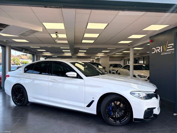 BMW 5-Series Saloon, Petrol Plug-in Hybrid, 2019, White