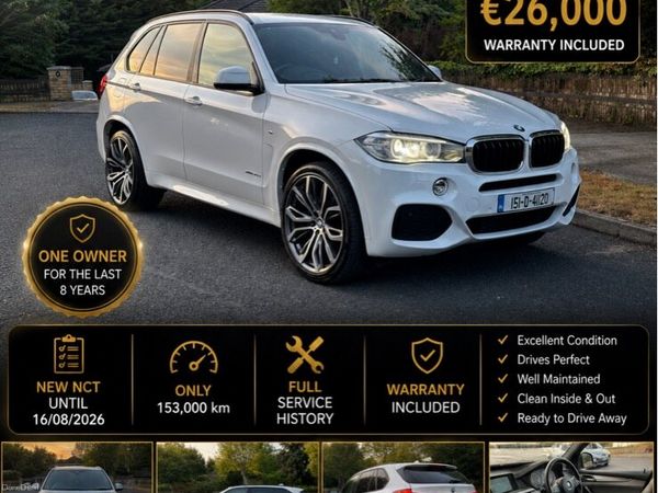 BMW X5 SUV, Diesel, 2015, White
