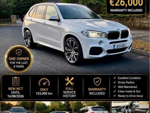 BMW X5 SUV, Diesel, 2015, White