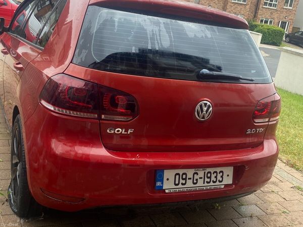 Volkswagen Golf Hatchback, Diesel, 2009, Red