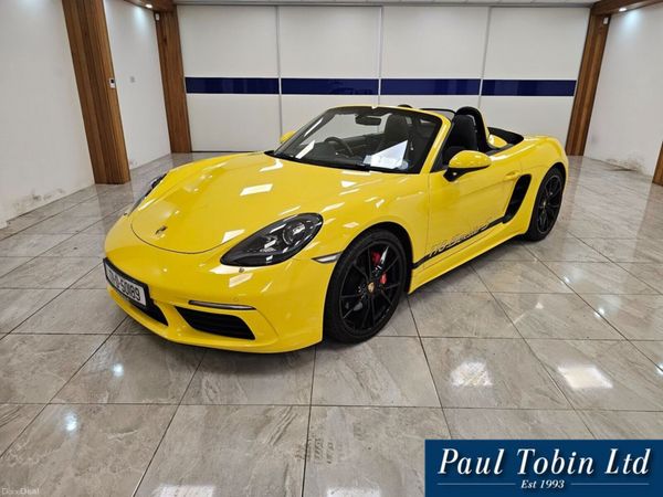 Porsche Boxster Convertible, Petrol, 2017, Yellow