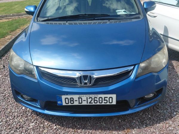 Honda Civic Saloon, Petrol Hybrid, 2008, Blue