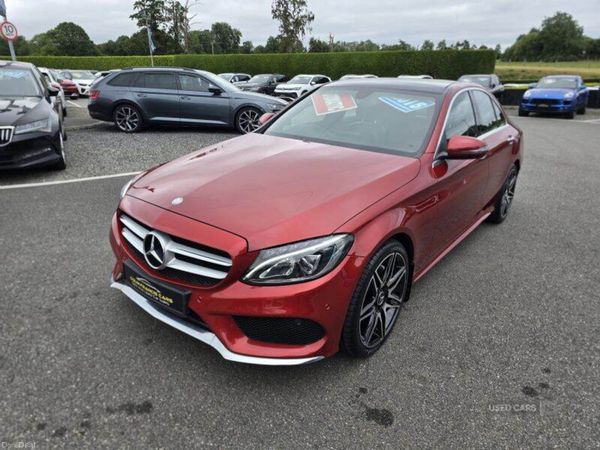 Mercedes-Benz C-Class Saloon, Petrol, 2015, Red
