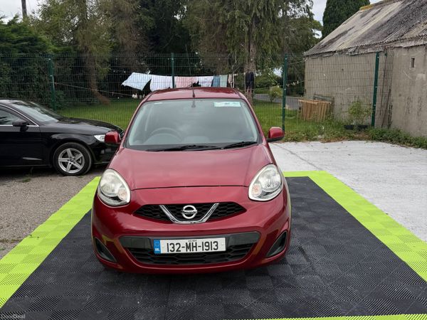 Nissan March Hatchback, Petrol, 2013, Red