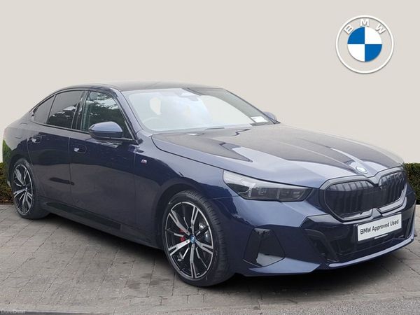 BMW 5-Series Saloon, Petrol Plug-in Hybrid, 2024, Blue