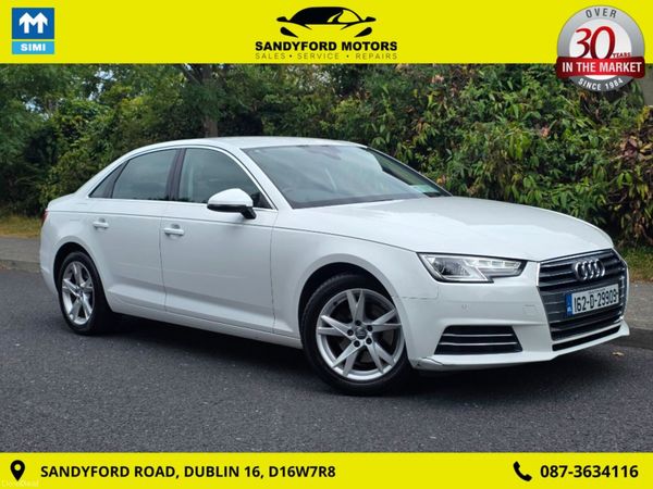 Audi A4 Saloon, Petrol, 2016, White