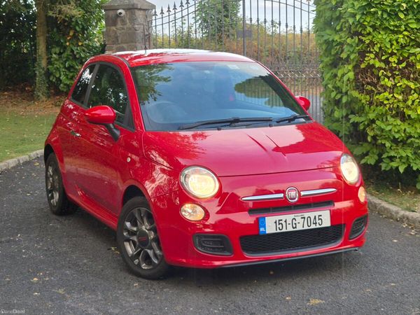 Fiat 500 Hatchback, Petrol, 2015, Red