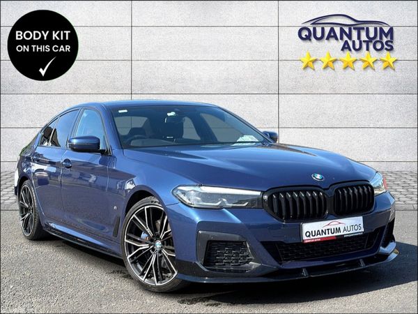 BMW 5-Series Saloon, Petrol Plug-in Hybrid, 2020, Blue