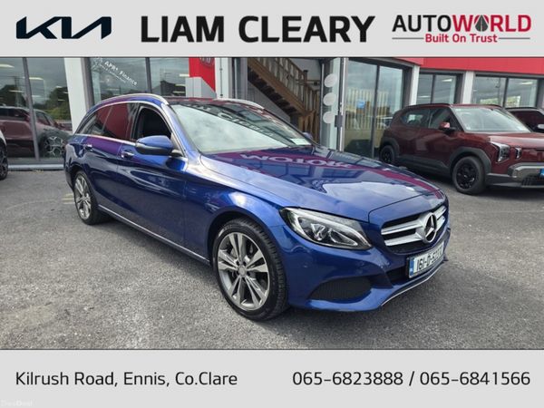 Mercedes-Benz C-Class Estate, Petrol Plug-in Hybrid, 2016, Blue