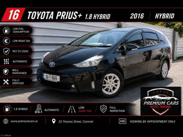 Toyota Prius MPV, Petrol Hybrid, 2016, Black