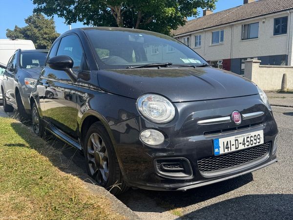 Fiat 500 Hatchback, Petrol, 2014, Black