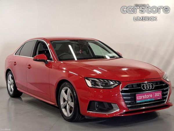 Audi A4 Saloon, Petrol, 2021, Red