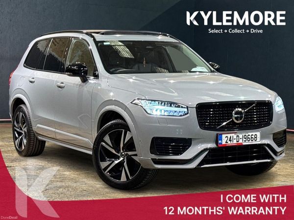 Volvo XC90 Estate, Petrol Plug-in Hybrid, 2024, Grey