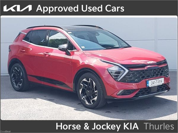 Kia Sportage SUV, Diesel Hybrid, 2024, Red
