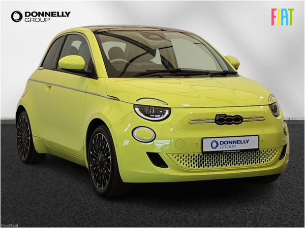 Fiat 500 Hatchback, Electric, 2024, Green