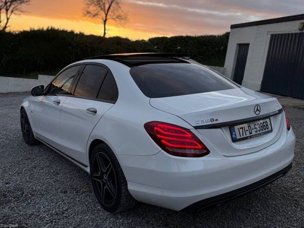 Mercedes-Benz C-Class Saloon, Petrol Plug-in Hybrid, 2017, White
