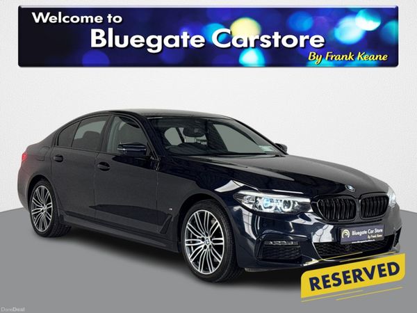BMW 5-Series Saloon, Petrol Hybrid, 2020, Black