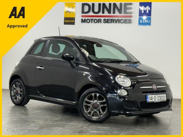 Fiat 500 Hatchback, Petrol, 2014, Black