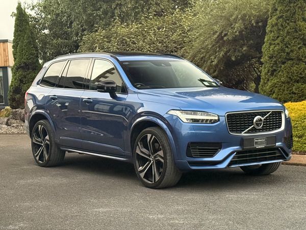 Volvo XC90 SUV, Petrol Plug-in Hybrid, 2019, Blue