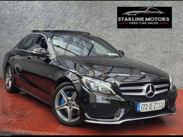 Mercedes-Benz C-Class Saloon, Petrol Plug-in Hybrid, 2017, Black