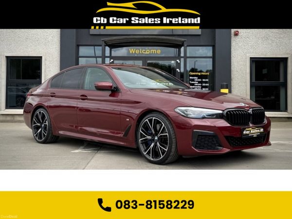 BMW 5-Series Saloon, Diesel Hybrid, 2022, Red