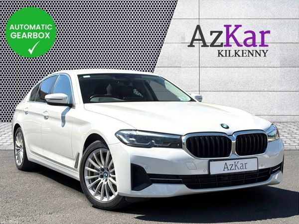 BMW 5-Series Saloon, Petrol Plug-in Hybrid, 2021, White