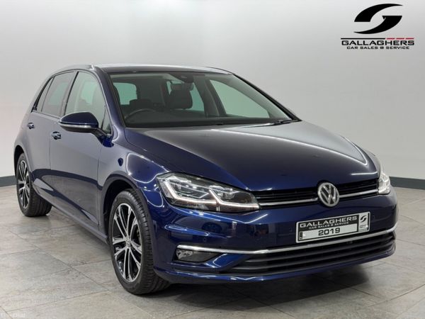Volkswagen Golf Hatchback, Diesel, 2019, Blue