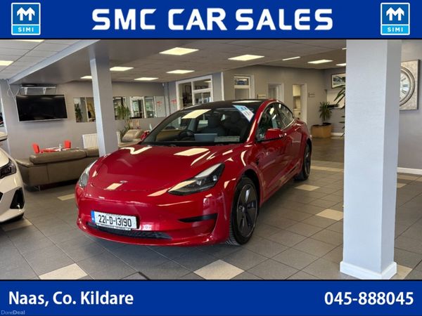Tesla Model 3 Saloon, Electric, 2022, Red