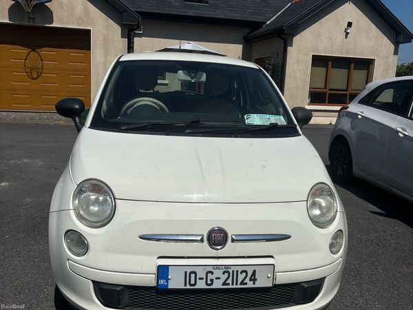 Fiat 500 Hatchback, Petrol, 2010, White