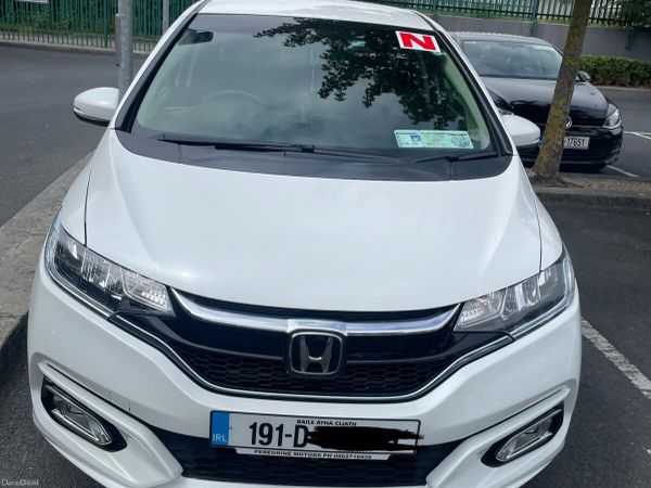Honda Fit Hatchback, Petrol Hybrid, 2019, White