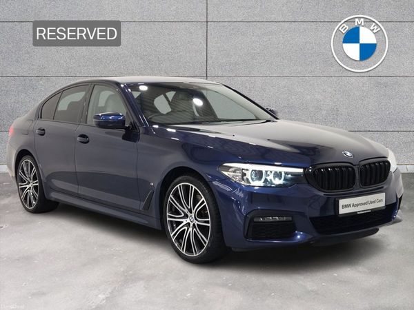 BMW 5-Series Saloon, Petrol Plug-in Hybrid, 2019, Blue