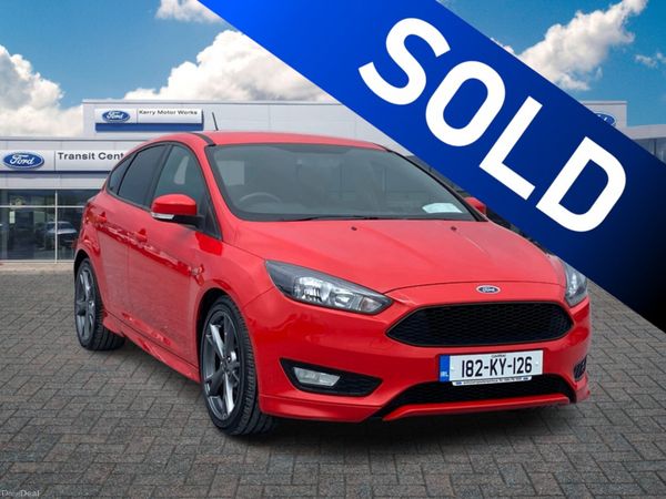 Ford Focus Hatchback, Diesel, 2018, Red